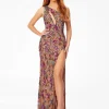 Ashley Lauren - One Shoulder Beaded Gown With Keyhole | Runway Fashion Haus