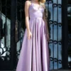 V-Neck Faviana Satin Ball Gown S10252
