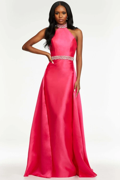 Beaded Choker Neckline Ashley Lauren Pageant Dress 11148 2 Beaded Choker Neckline Ashley Lauren Pageant Dress 11148 - Image 2