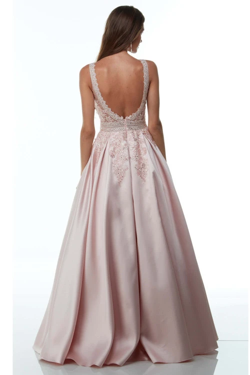 ALYCE PARIS A-Line Mikado Alyce Prom Dress 61080 2 ALYCE PARIS A-Line Mikado Alyce Prom Dress 61080 - Image 2