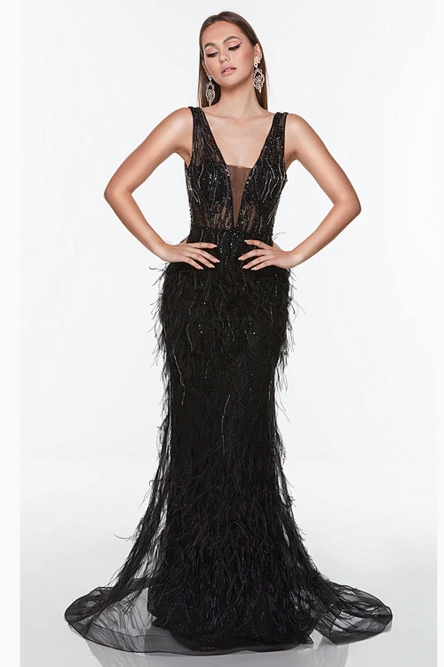 ALYCE PARIS Plunging V-Neck Alyce Prom Dress 61270 3 ALYCE PARIS Plunging V-Neck Alyce Prom Dress 61270 - Image 3