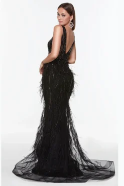 ALYCE PARIS Plunging V-Neck Alyce Prom Dress 61270