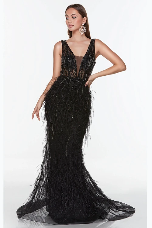 ALYCE PARIS Plunging V-Neck Alyce Prom Dress 61270 2 ALYCE PARIS Plunging V-Neck Alyce Prom Dress 61270 - Image 2