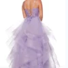 ALYCE PARIS Ruffled Tulle Alyce Prom Dress 61302