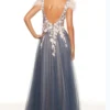 ALYCE PARIS Tulle A-Line Alyce Prom Dress 61306