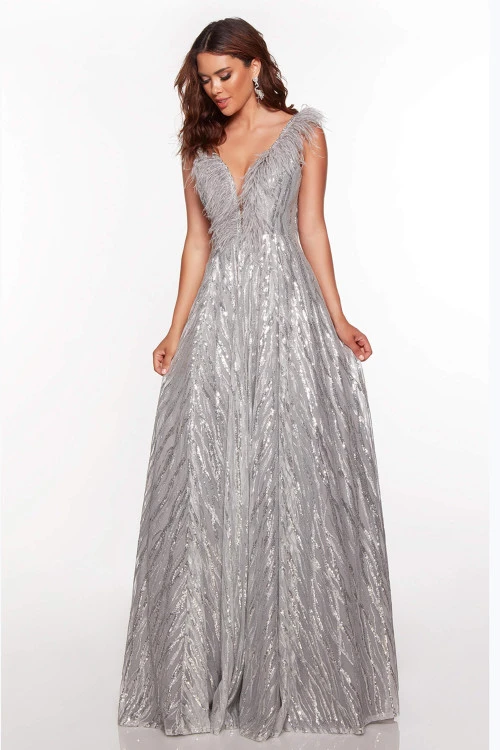 ALYCE PARIS Plunging V-Neck Alyce Prom Dress 61311 2 ALYCE PARIS Plunging V-Neck Alyce Prom Dress 61311 - Image 2