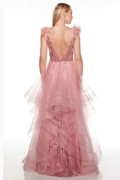ALYCE PARIS Sequin Tulle Alyce Prom Dress 61316 -Fashion Dress Shop alyce 61316 c 52692.1673574803