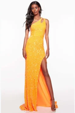 ALYCE PARIS One Shoulder Alyce Prom Dress 61334 5 ALYCE PARIS One Shoulder Alyce Prom Dress 61334 -Fashion Dress Shop alyce 61334 a 11627.1673575275