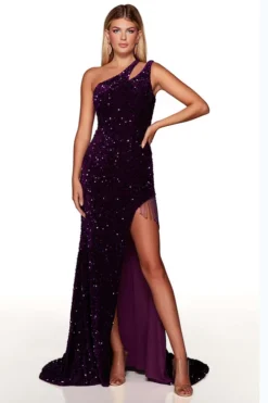 ALYCE PARIS One Shoulder Alyce Prom Dress 61334