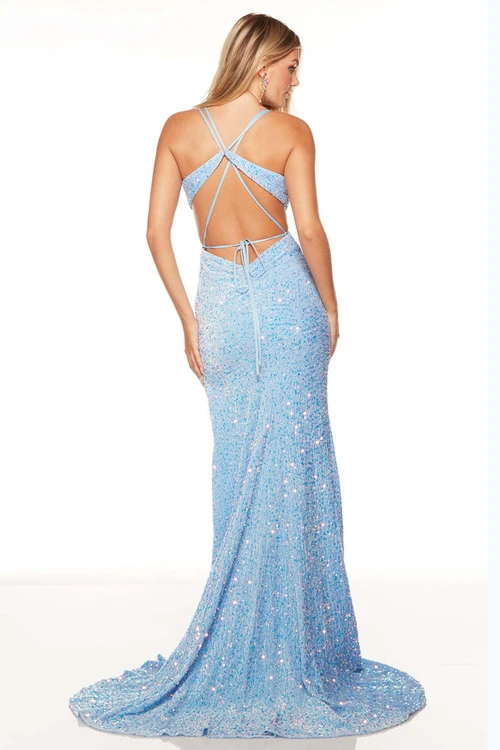 ALYCE PARIS V-Neck Cut-Out Alyce Prom Dress 61339 2 ALYCE PARIS V-Neck Cut-Out Alyce Prom Dress 61339 - Image 2