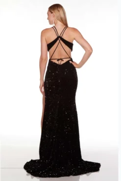 ALYCE PARIS V-Neck Cut-Out Alyce Prom Dress 61339