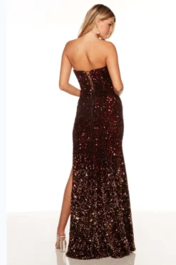 ALYCE PARIS Plunging Sweetheart Alyce Prom Dress 61344