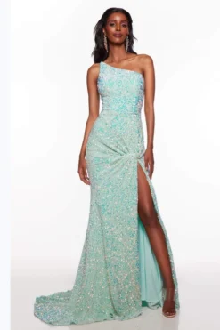 ALYCE PARIS Ruched Sequin Alyce Prom Dress 61346 -Fashion Dress Shop alyce 61346 a 68269.1673575288
