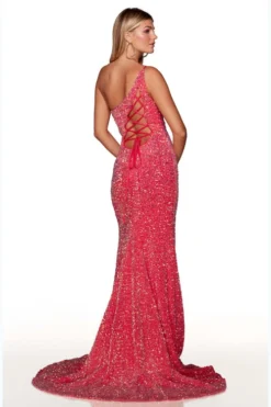 ALYCE PARIS Ruched Sequin Alyce Prom Dress 61346