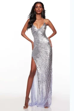 ALYCE PARIS Beaded Stripes Alyce Prom Dress 61361 -Fashion Dress Shop alyce 61361 a 04415.1673575727