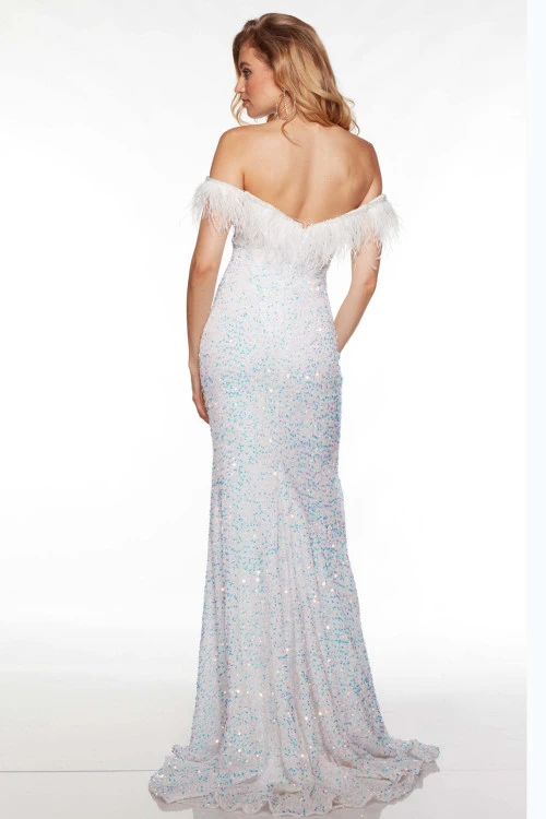 ALYCE PARIS Off The Shoulder Alyce Prom Dress 61373 1 ALYCE PARIS Off The Shoulder Alyce Prom Dress 61373