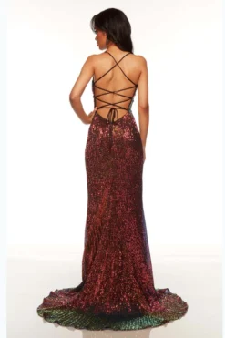ALYCE PARIS Plunging V-Neck Alyce Prom Dress 61381