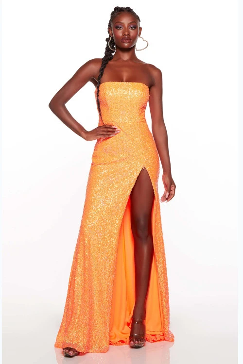 ALYCE PARIS Strapless Beaded Alyce Prom Dress 61399 3 ALYCE PARIS Strapless Beaded Alyce Prom Dress 61399 - Image 3