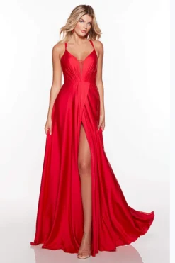 ALYCE PARIS Pleaded Bust Alyce Prom Dress 61463 -Fashion Dress Shop alyce 61463 a 58771.1673576876