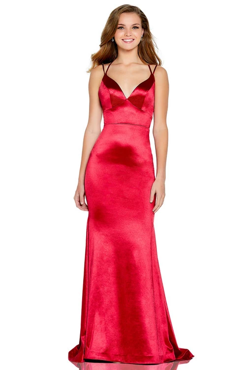 Fitted Satin Prom Dress Amarra 20166 3 Fitted Satin Prom Dress Amarra 20166 - Image 3