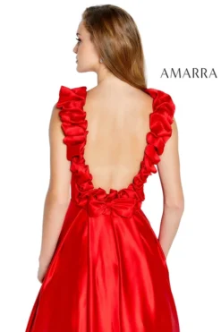 A-Line Satin Prom Dress Amarra 20214