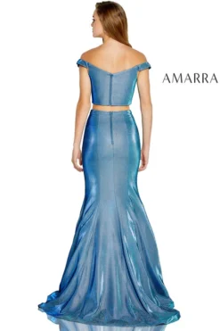 Shimmer Two Piece Prom Dress Amarra 20412