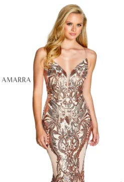 Sheath Sequined Prom Dress Amarra 20502 -Fashion Dress Shop amarra 20502 c 77318.1576947129