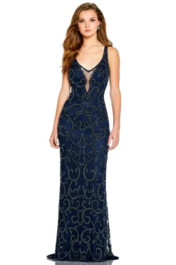 Slim Flare Beaded Prom Dress Amarra 20910