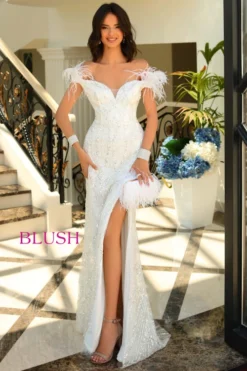 Off The Shoulder Blush Prom Dress 20505 -Fashion Dress Shop blush 20505 a 07938.1672690614