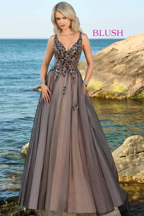 Ball Gown Blush Prom Dress 5879 2 Ball Gown Blush Prom Dress 5879 - Image 2