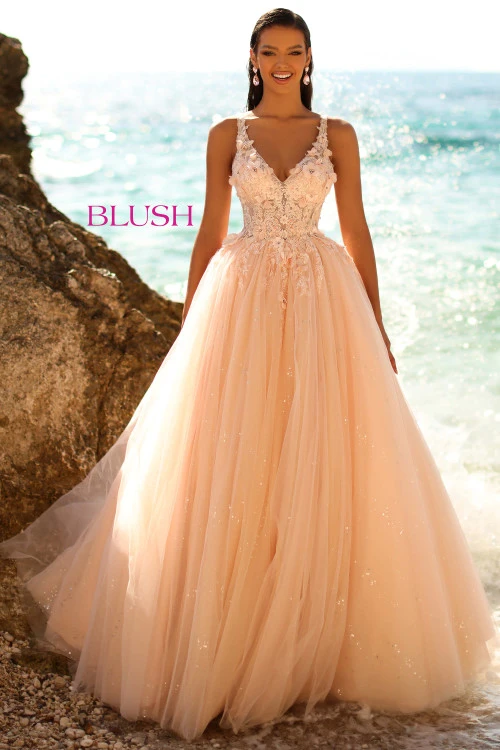 Ball Gown Blush Prom Dress 5880 2 Ball Gown Blush Prom Dress 5880 - Image 2