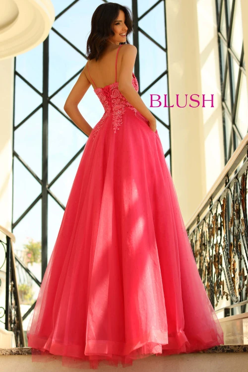 Ball Gown Blush Prom Dress 5884 1 Ball Gown Blush Prom Dress 5884