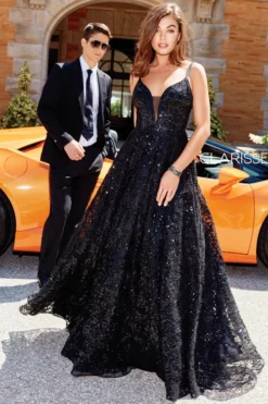 Sequined Tulle Prom Dress Clarisse Couture 5042 -Fashion Dress Shop clarisse 5042 a 51589.1577059482