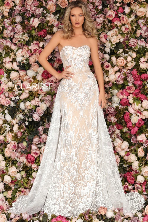 Column Lace Prom Dress Clarisse Couture 5102 2 Column Lace Prom Dress Clarisse Couture 5102 - Image 2