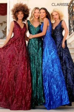 Sparkling A-Line Prom Dress Clarisse Couture 5105 -Fashion Dress Shop clarisse 5105 1 50120.1668197796