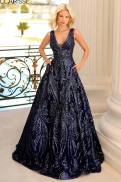 Sparkling A-Line Prom Dress Clarisse Couture 5105 -Fashion Dress Shop clarisse 5105 4 28313.1668197744