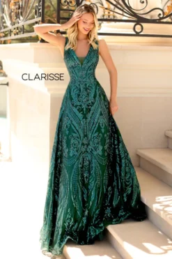 Sparkling A-Line Prom Dress Clarisse Couture 5105 -Fashion Dress Shop clarisse 5105 5 07414.1668197712