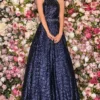 Sequined A-Line Prom Dress Clarisse Couture 5112
