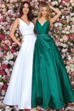 V-Neckline Prom Ball Gown Clarisse 8194