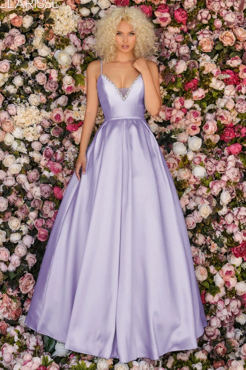 Mikado A-Line Prom Dress Clarisse 8199 4 Mikado A-Line Prom Dress Clarisse 8199 - Image 4