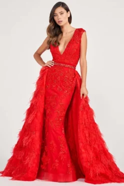 Feather Overskirt Colette By Mon Cheri Prom Dress CL2096 -Fashion Dress Shop colette CL2096 a 40204.1669667050