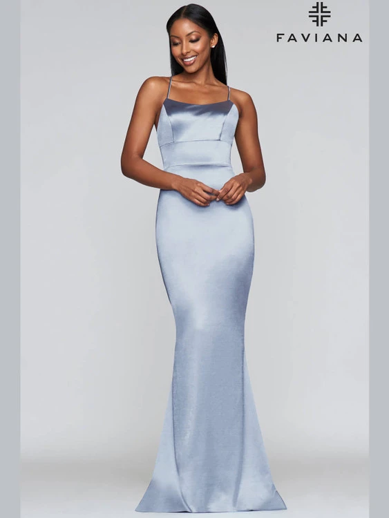 Scoop Neckline Faviana Prom Dress S10375 6 Scoop Neckline Faviana Prom Dress S10375 - Image 6