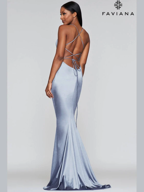 Scoop Neckline Faviana Prom Dress S10375 5 Scoop Neckline Faviana Prom Dress S10375 - Image 5