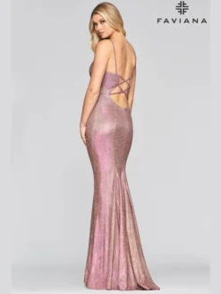 V-neck Faviana Prom Dress S10427 -Fashion Dress Shop faviana S10427 c 48637.1575603580