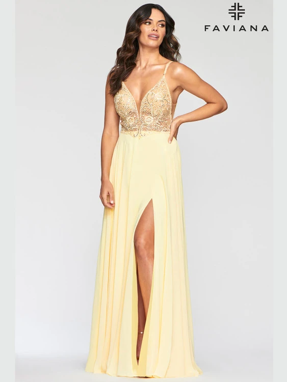 A-line Faviana Prom Dress S10431 3 A-line Faviana Prom Dress S10431 - Image 3