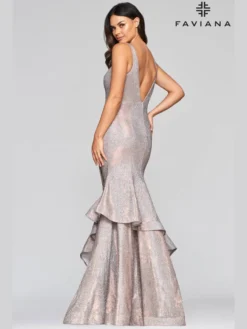 V-neck Faviana Prom Dress S10454 -Fashion Dress Shop faviana S10454 c 40812.1575603986