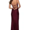 Fitted Jersey Prom Dress La Femme 28421