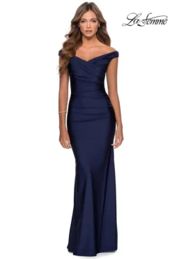 Off The Shoulder Prom Dress La Femme 28450