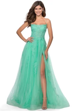 Tulle A-Line Prom Dress La Femme 28470 7 Tulle A-Line Prom Dress La Femme 28470 -Fashion Dress Shop femme 28470 a 44164.1577294751