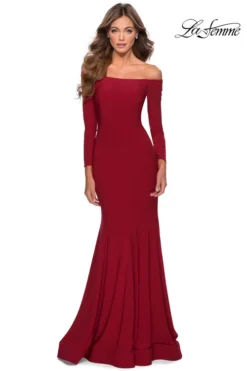 Off The Shoulder La Femme Prom Dress 28754